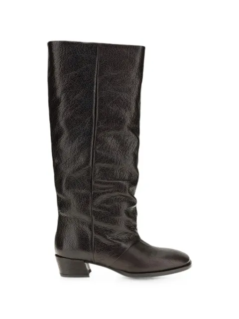 P.A.R.O.S.H. grained-leather knee-high boots
