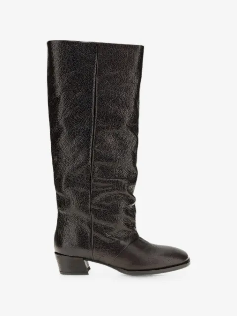 P.A.R.O.S.H. grained-leather knee-high boots
