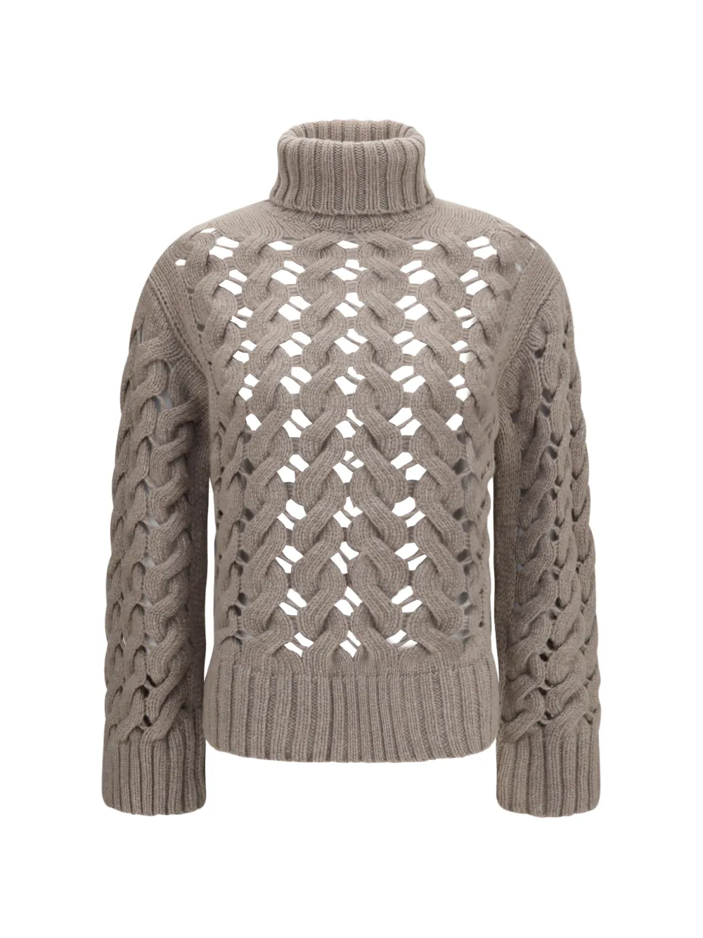 P.A.R.O.S.H. perforated turtleneck sweater - Toni neutri