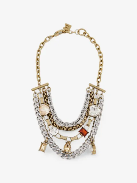 Essentiel Antwerp Kosta crystal-embellished layered necklace