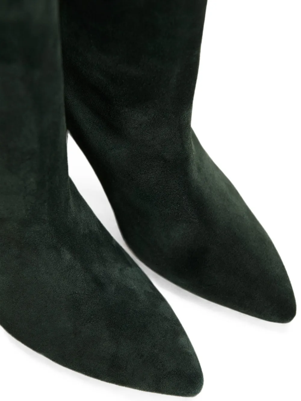 Essentiel Antwerp pointed-toe slouched knee-high boots Groen