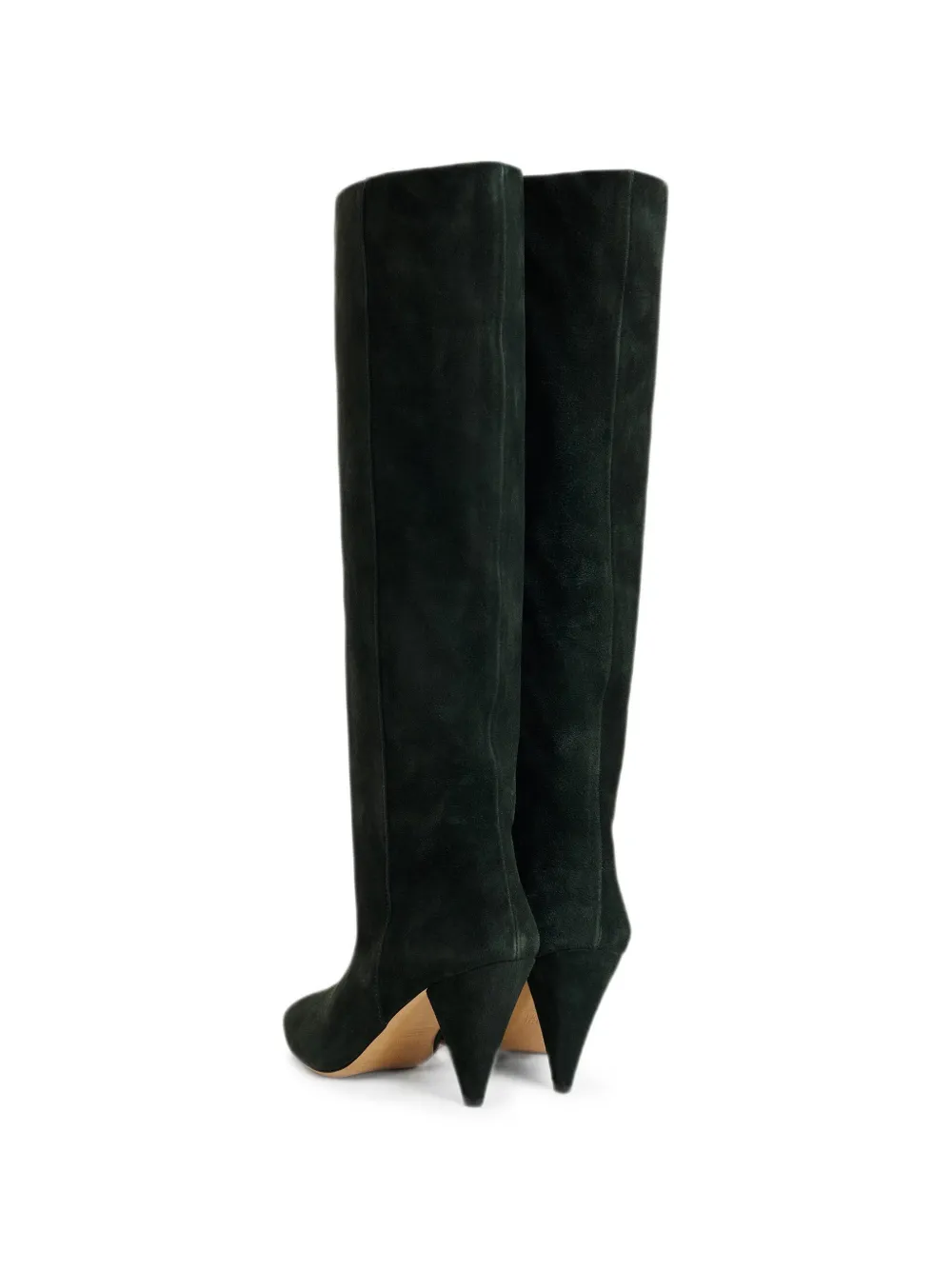 Essentiel Antwerp pointed-toe slouched knee-high boots Groen