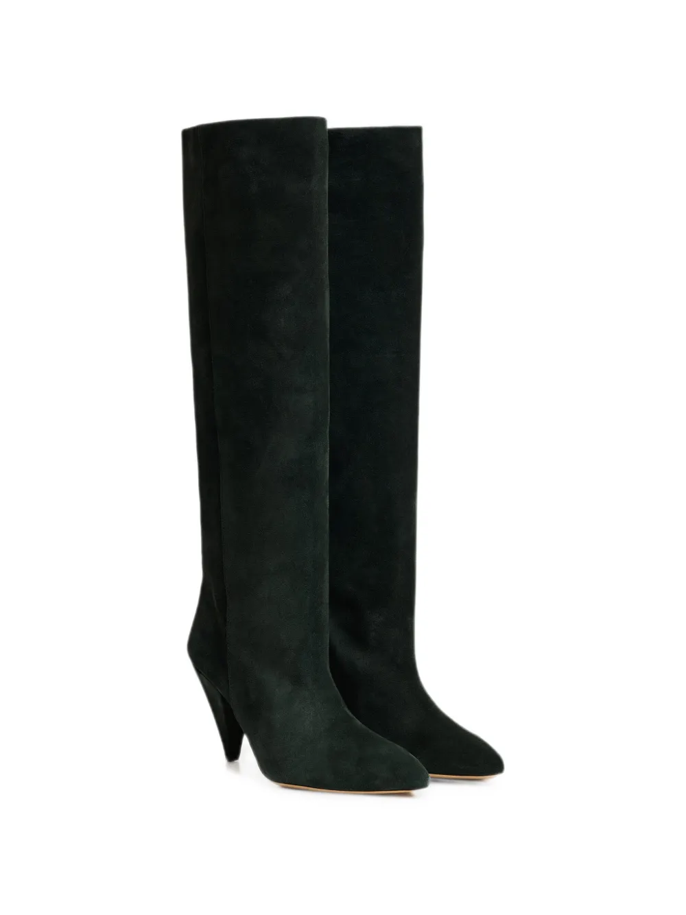 Essentiel Antwerp pointed-toe slouched knee-high boots Groen