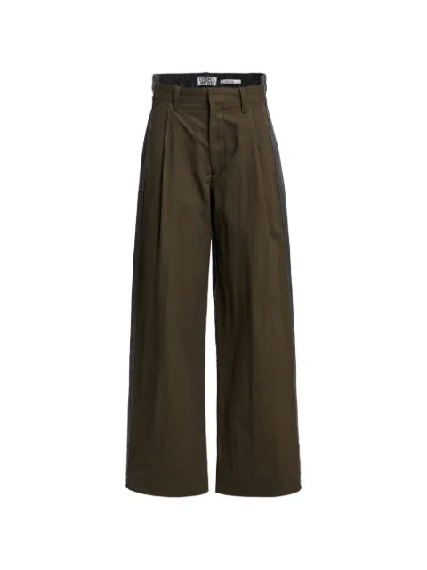 Essentiel Antwerp denim-panel wide-leg trousers