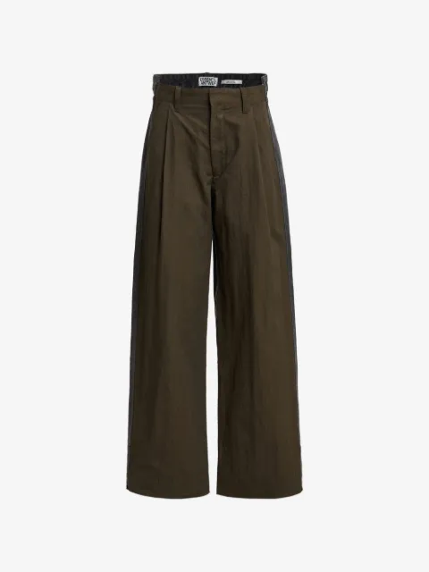 Essentiel Antwerp denim-panel wide-leg trousers