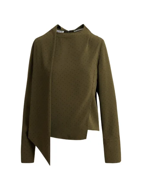 Essentiel Antwerp rhinestone-embellished asymmetric top