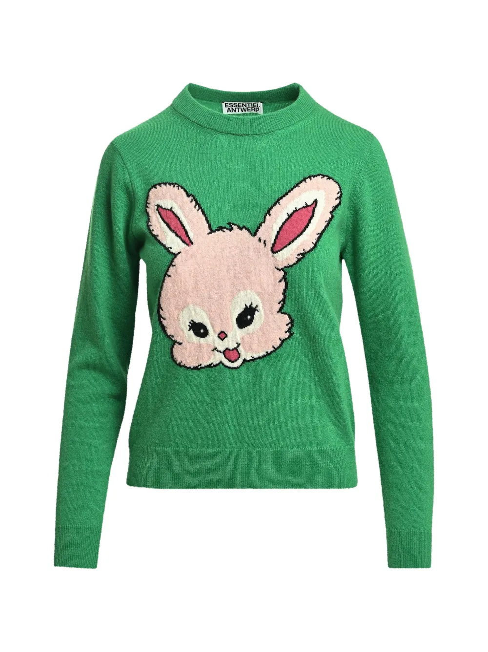 Essentiel Antwerp rabbit intarsia-motif sweater - Verde