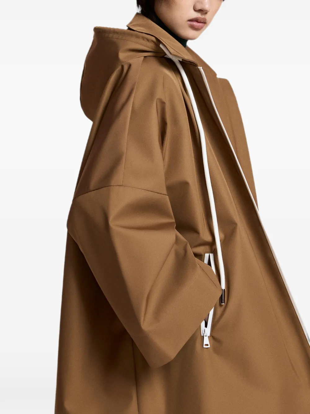 Essentiel Antwerp Krimson waterafstotende jas met capuchon Bruin