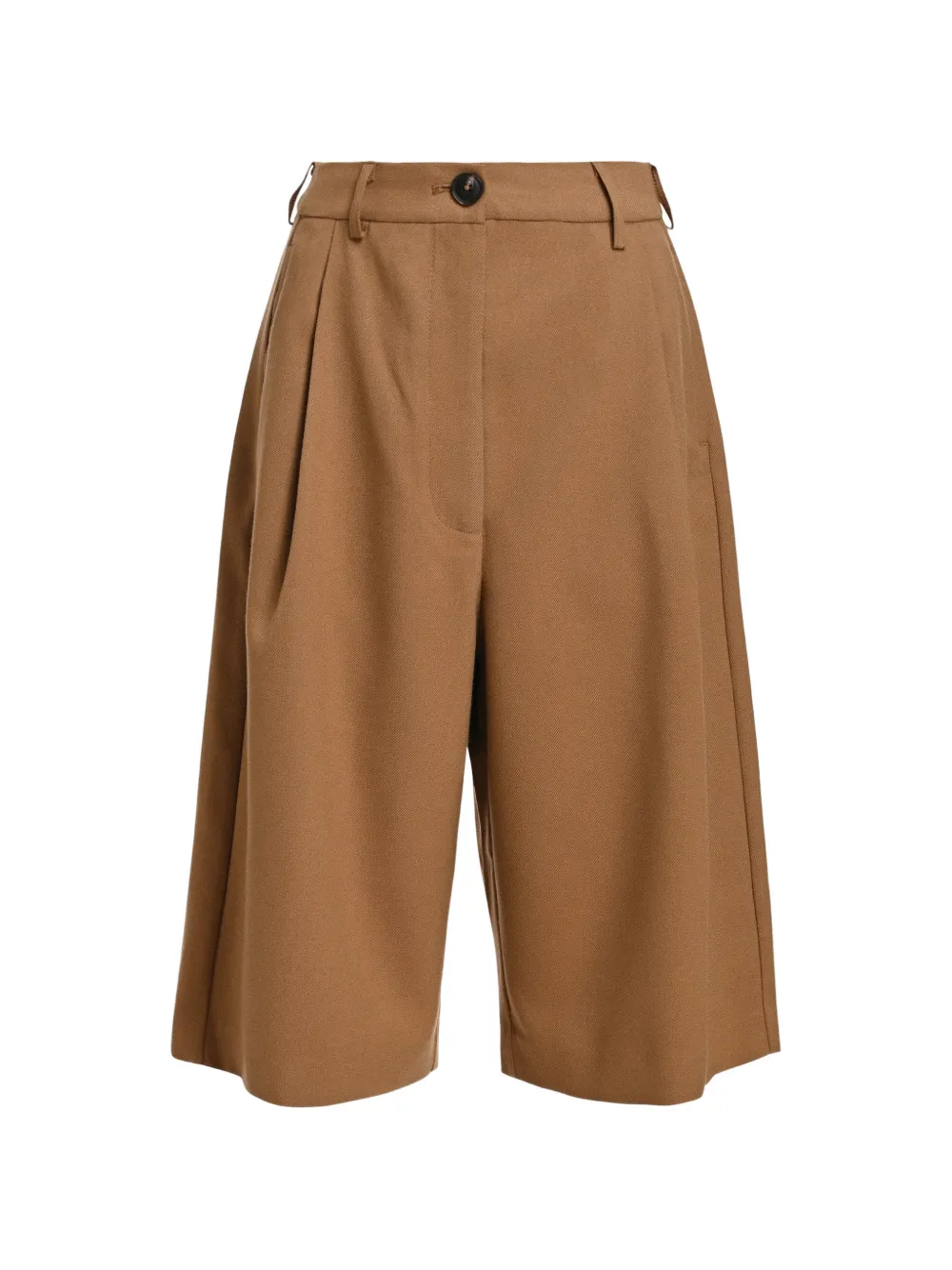 Essentiel Antwerp pleated tailored shorts - Marrone