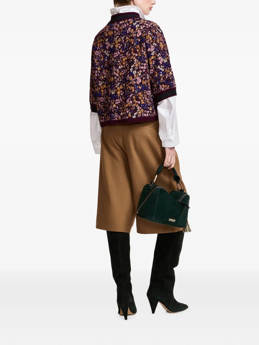 Essentiel Antwerp Geplooide shorts Bruin