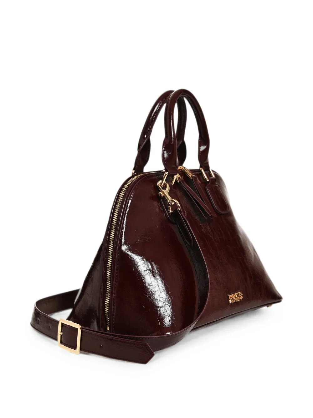 Essentiel Antwerp Karla schoudertas met gelakt effect Rood