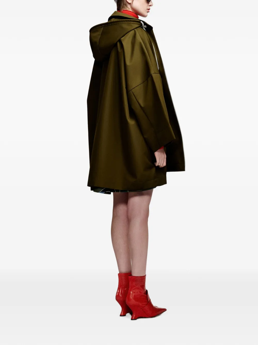 Essentiel Antwerp Krimson jas met capuchon Groen