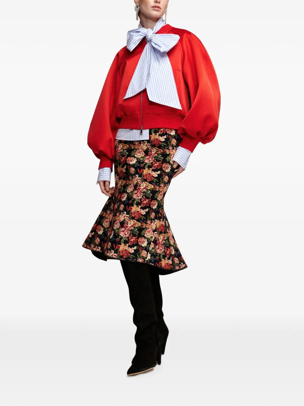 Essentiel Antwerp Kyro bomberjack met raglan mouwen Rood