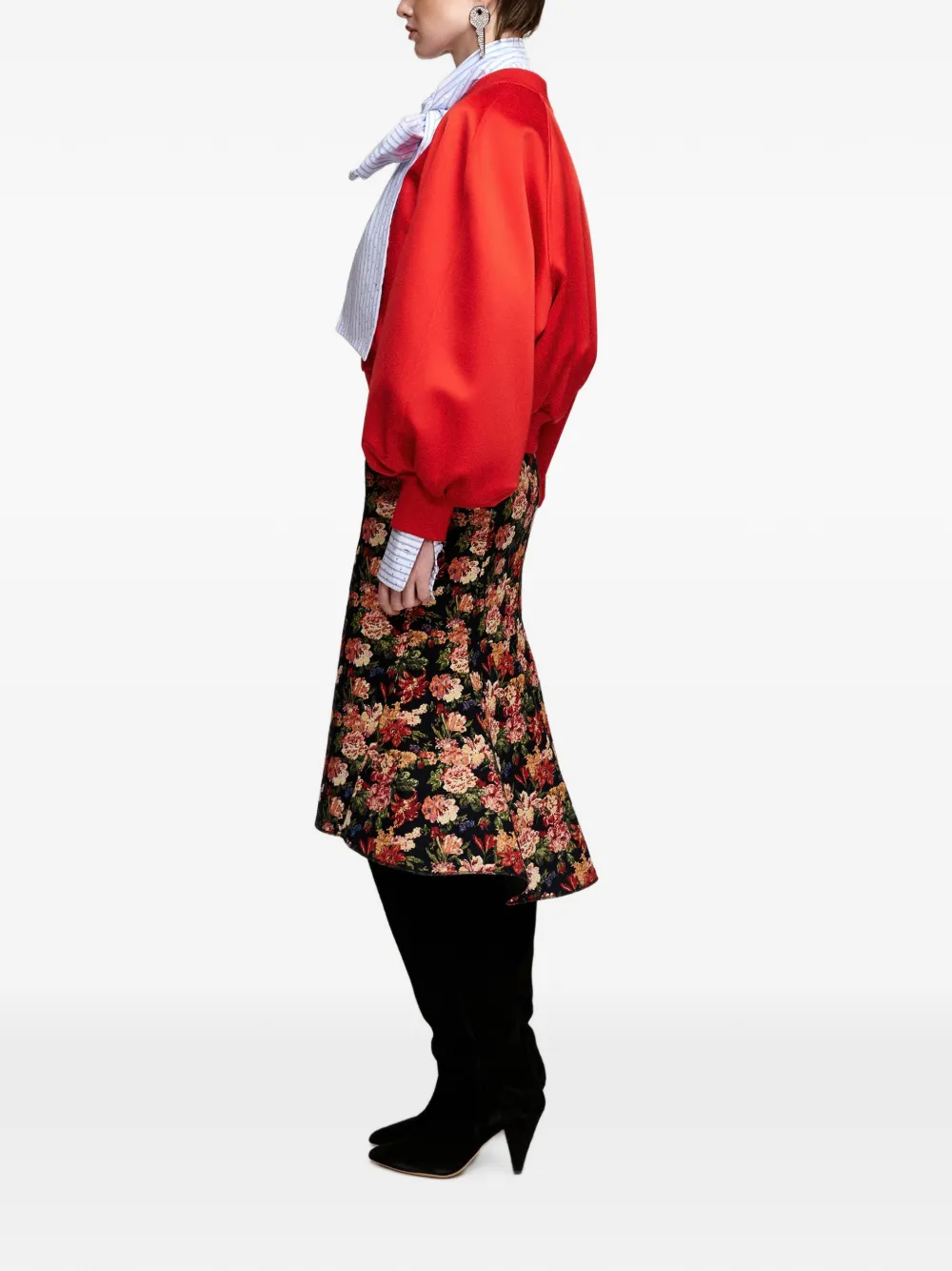 Essentiel Antwerp Kyro bomberjack met raglan mouwen Rood