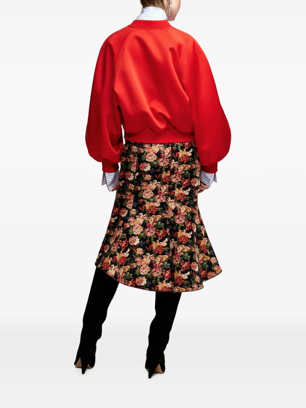 Essentiel Antwerp Kyro bomberjack met raglan mouwen Rood