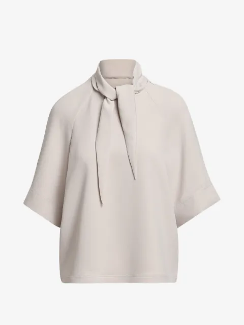Essentiel Antwerp tie-neck raglan-sleeve blouse