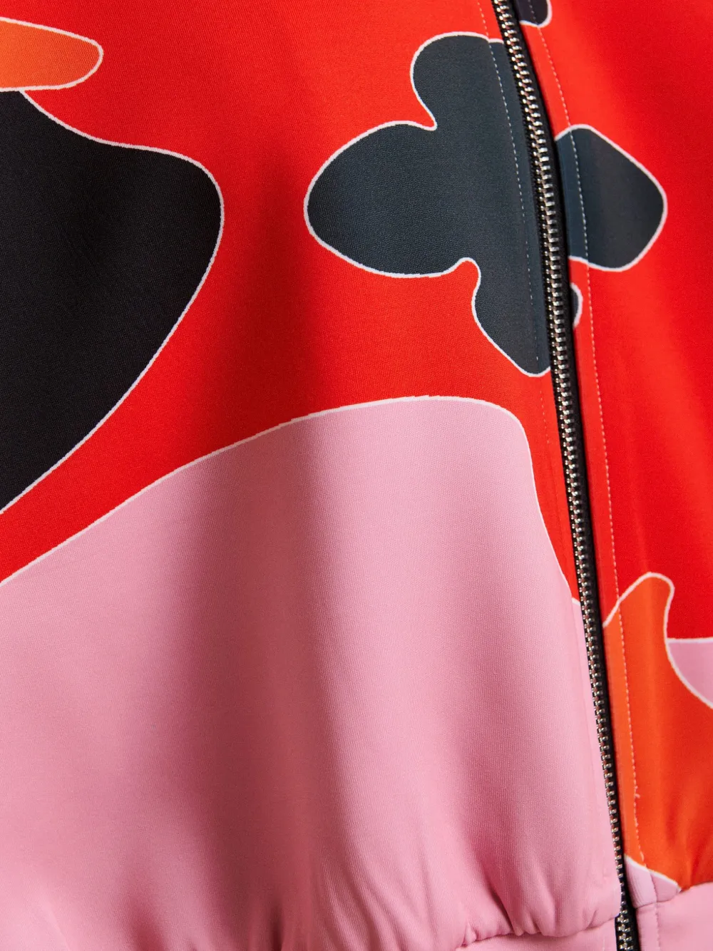 Essentiel Antwerp Kiva bomberjack met bloemenprint Rood