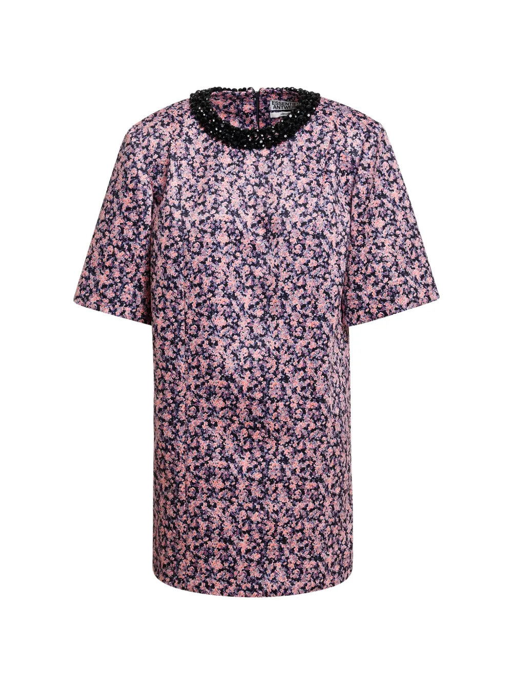 Essentiel Antwerp Kaylin bead-embellished floral-print mini dress