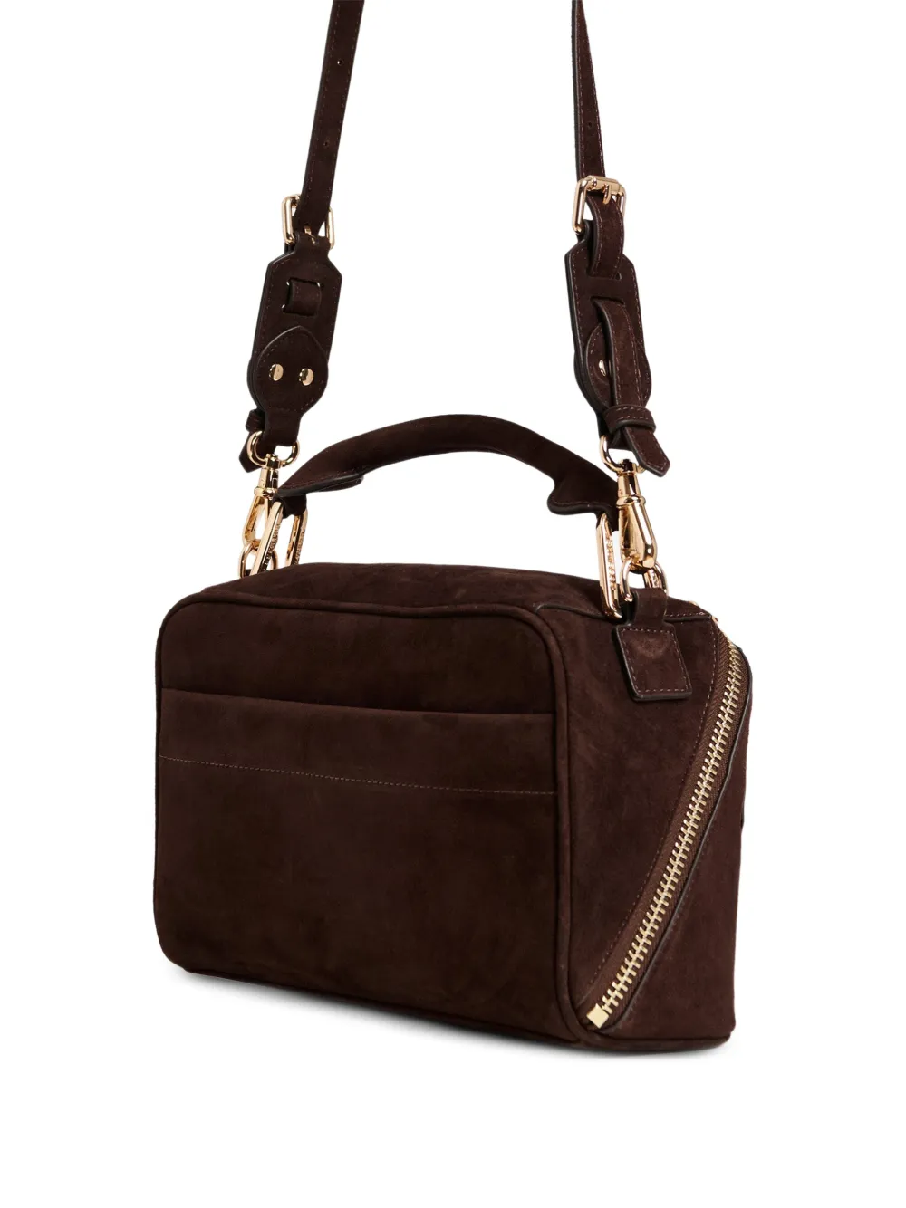Essentiel Antwerp Karin suède shopper Bruin