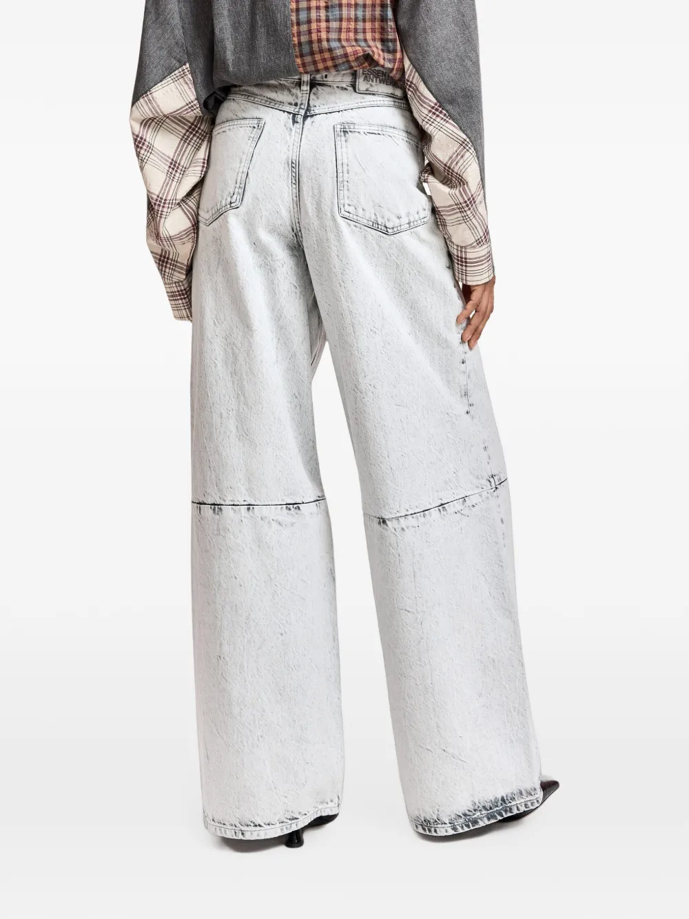 Essentiel Antwerp Kadi jeans met vuil-effect Grijs