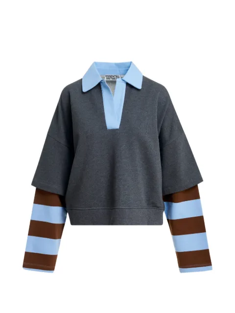 Essentiel Antwerp Kantelou polo-collar sweatshirt