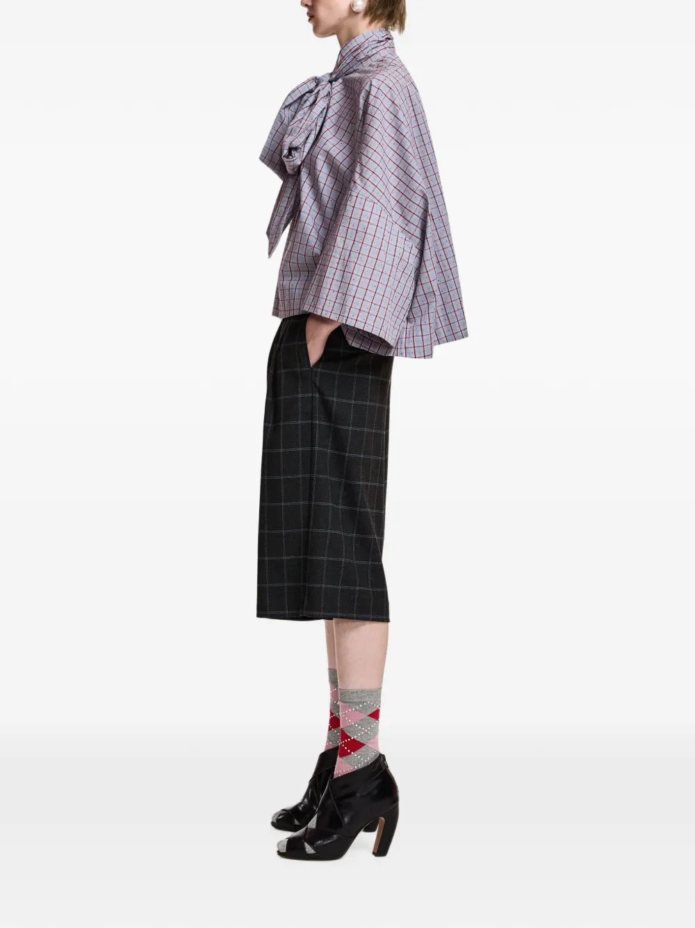 Essentiel Antwerp Blouse met strik Blauw