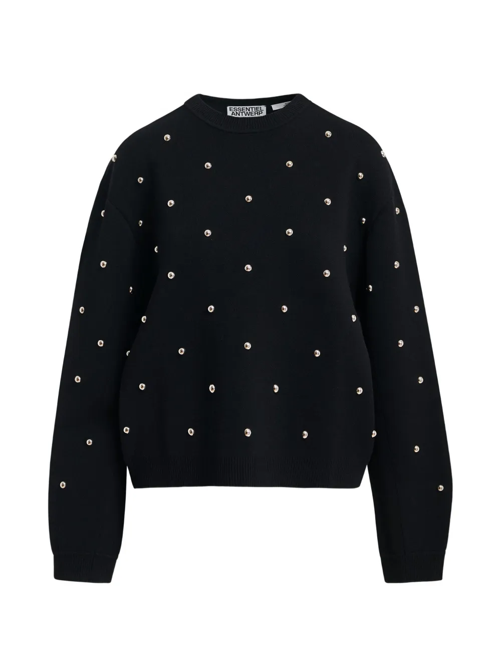 Essentiel Antwerp Klou Pullover mit Nieten - Schwarz