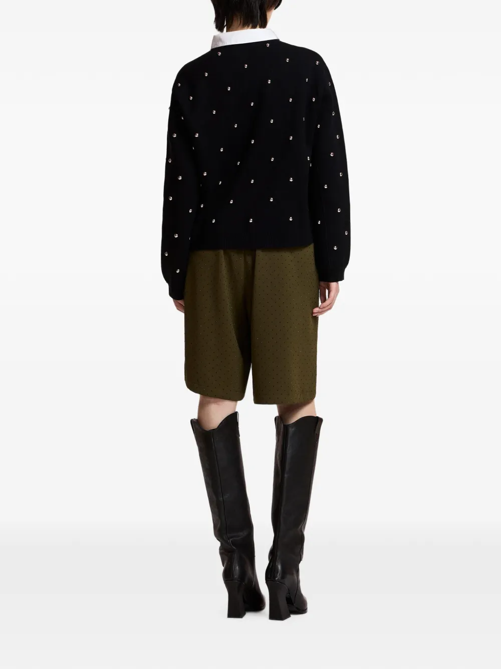 Essentiel Antwerp Klou trui verfraaid met studs Zwart
