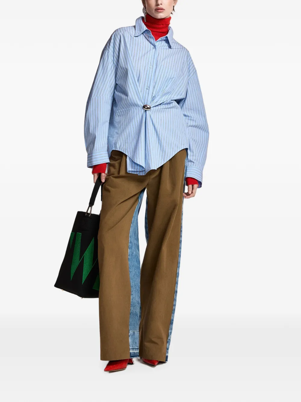 Essentiel Antwerp Kreative gestreepte blouse Blauw