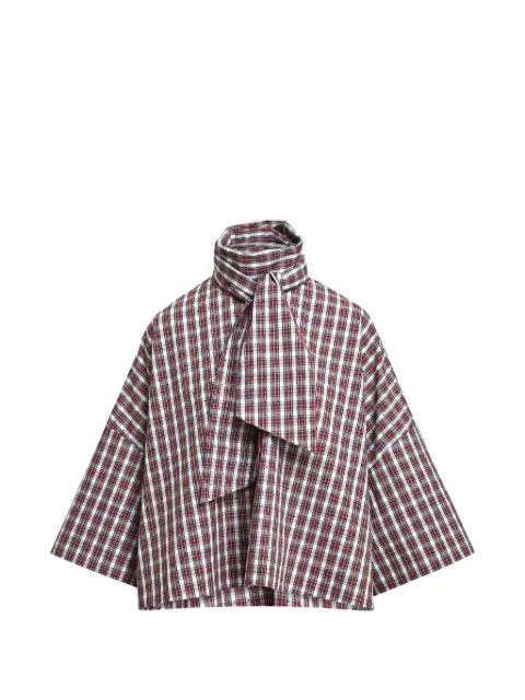 Essentiel Antwerp blusa con motivo de cuadros