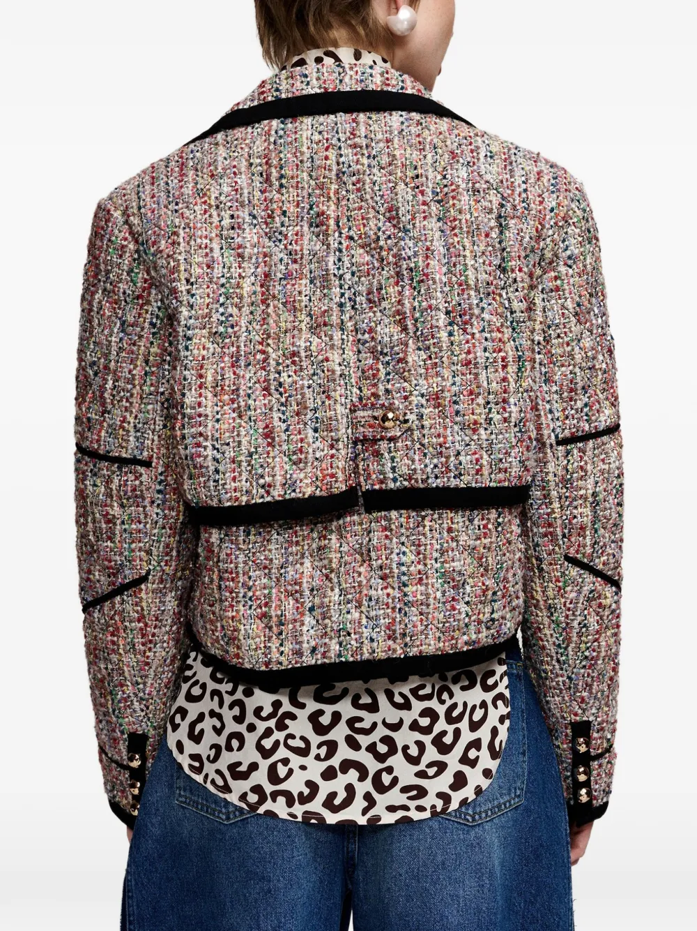 Essentiel Antwerp Kira1 quilted double-breasted jacket Beige