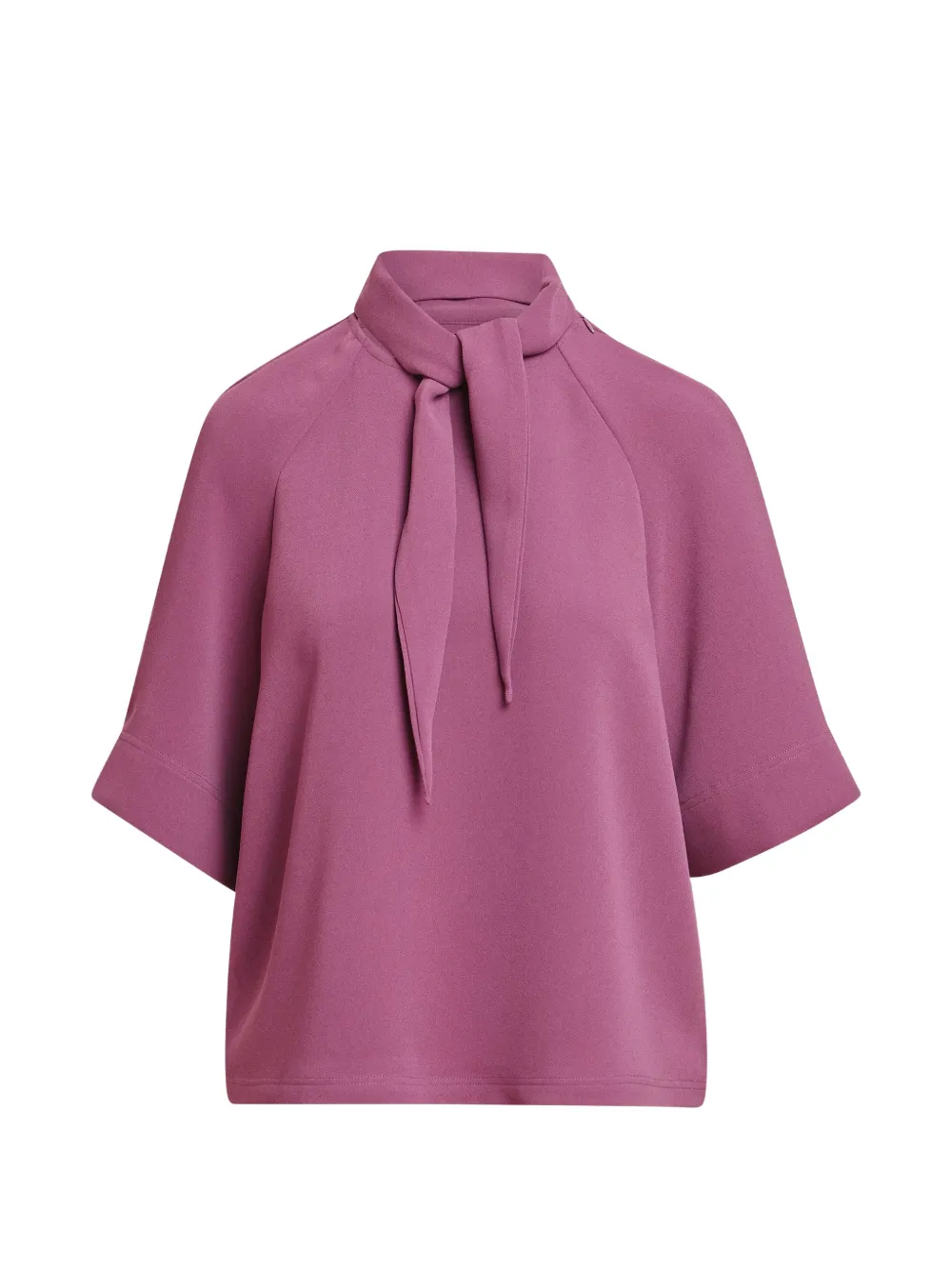 Essentiel Antwerp Kassie raglan-sleeve tie-neck blouse - Viola