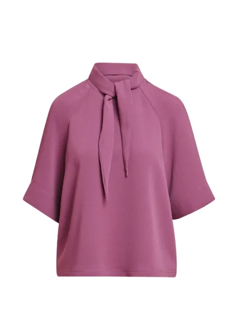Essentiel Antwerp Kassie raglan-sleeve tie-neck blouse