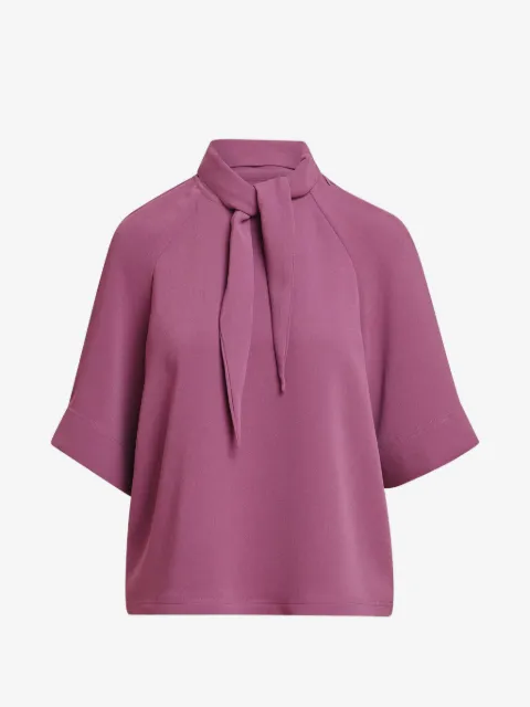 Essentiel Antwerp Kassie raglan-sleeve tie-neck blouse