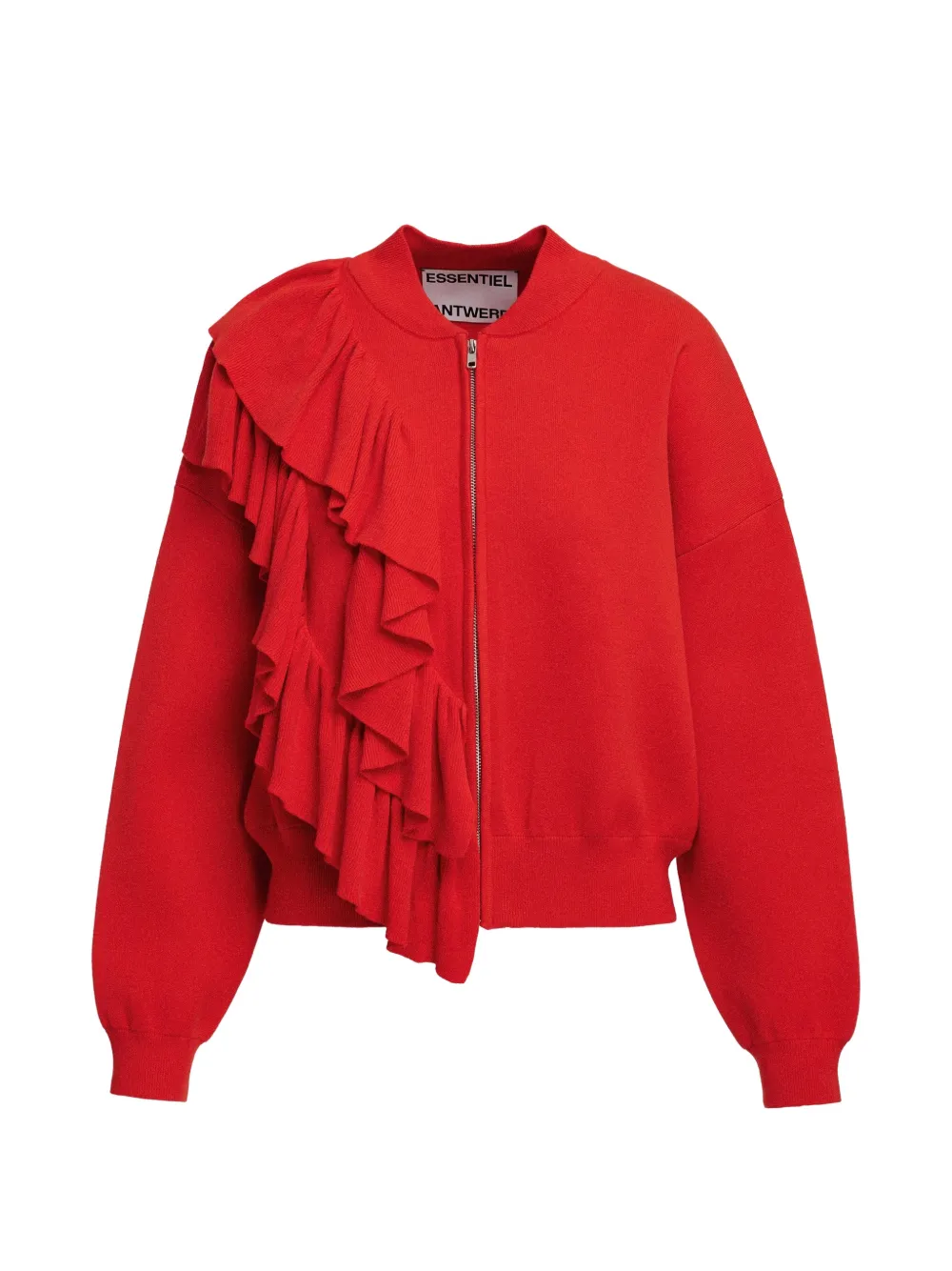 Essentiel Antwerp Gerüschter Cardigan - Rot