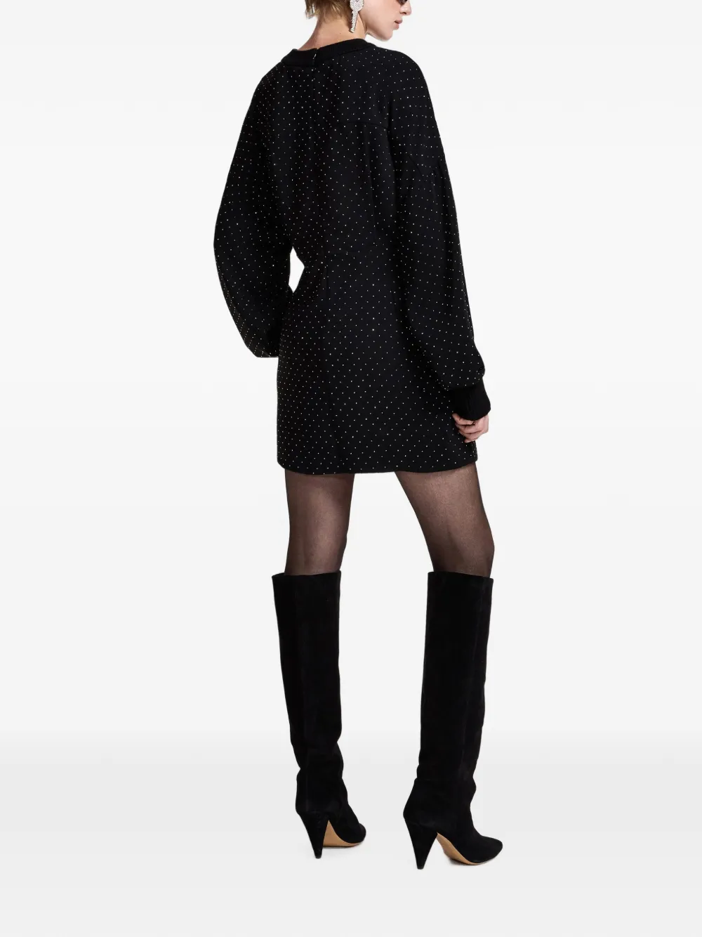 Essentiel Antwerp Kathleen mini-jurk verfraaid met stras Zwart