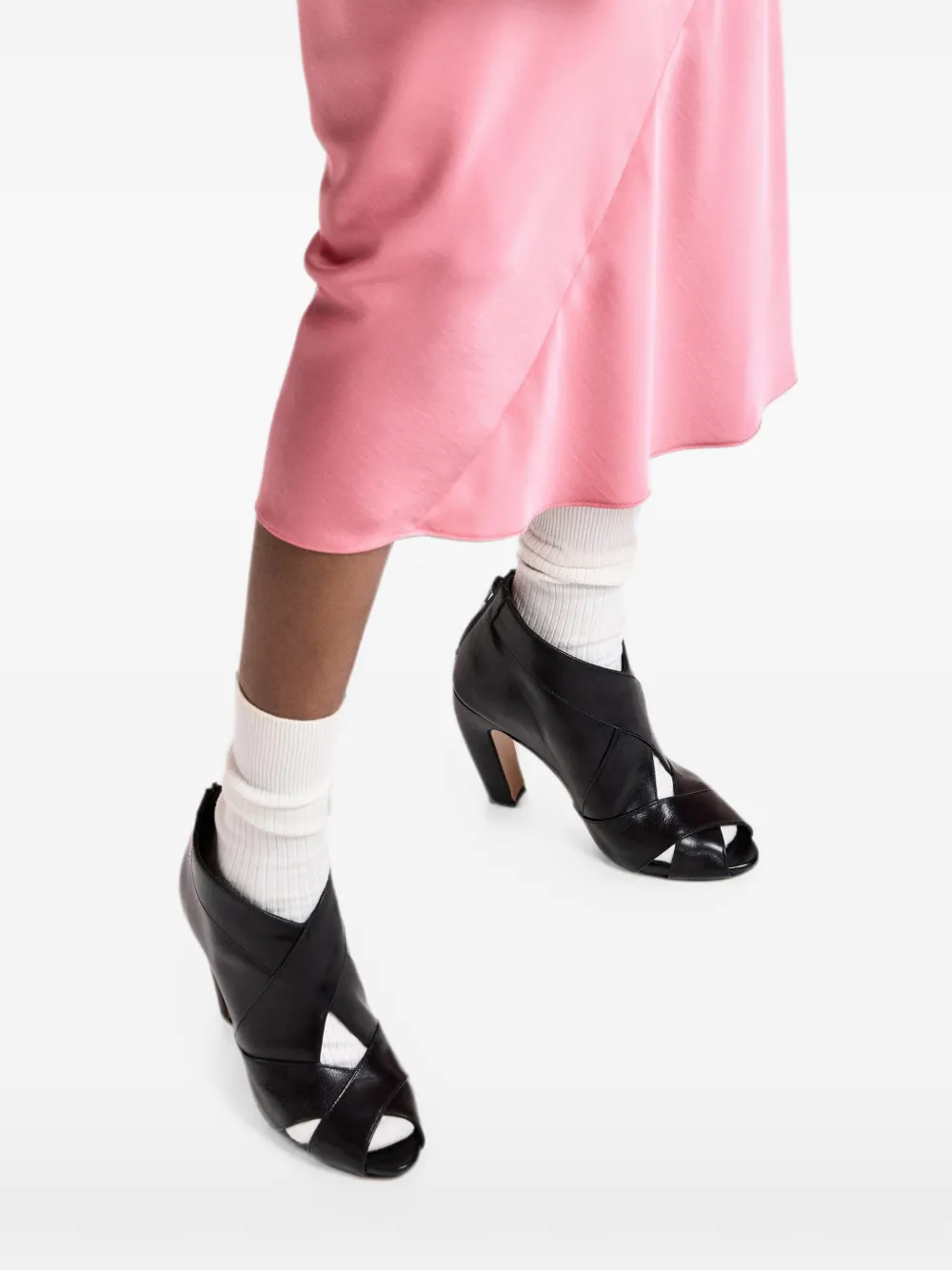 Essentiel Antwerp Keeptoe4 peep-toe sandals Zwart