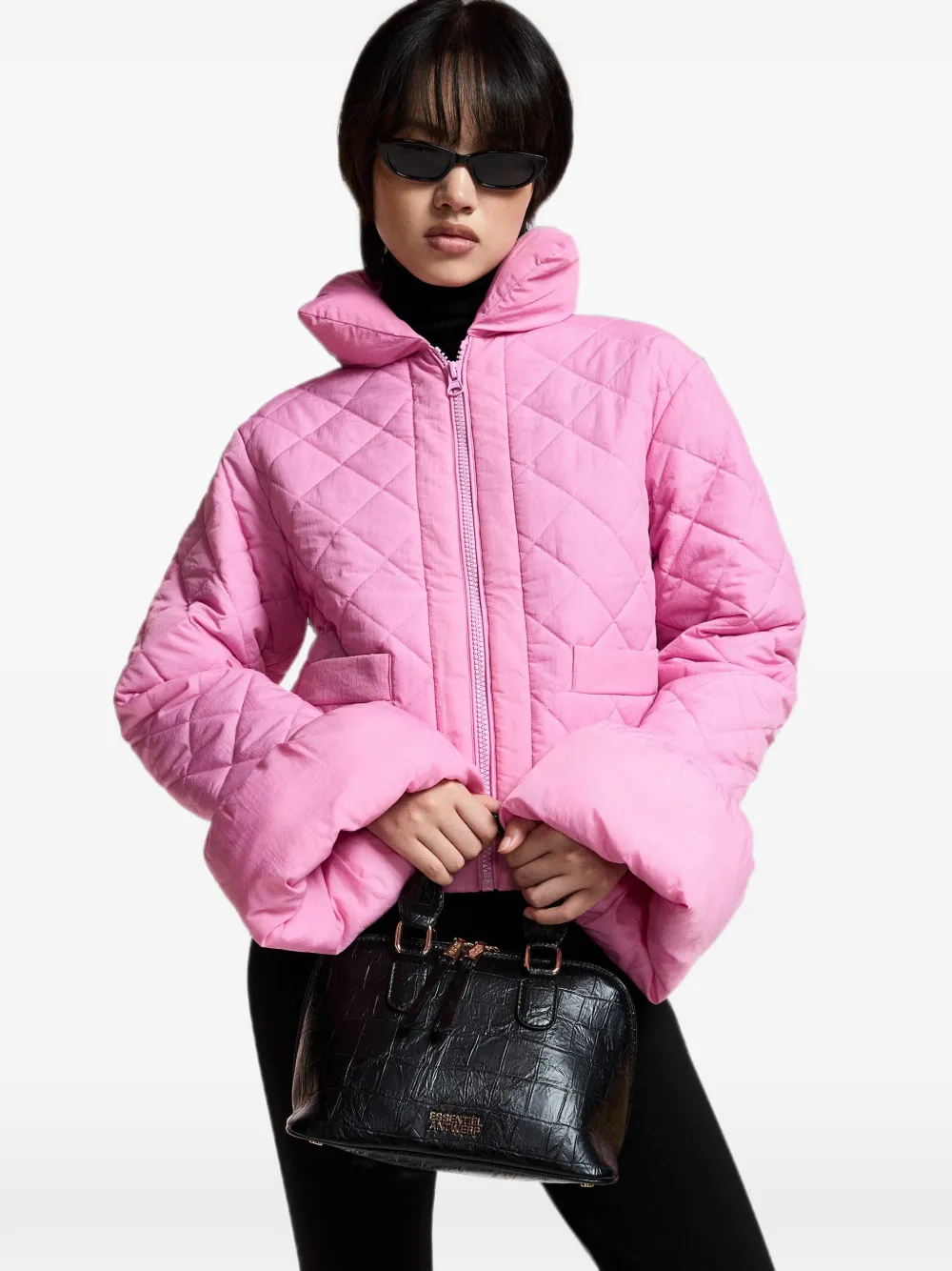 Essentiel Antwerp Gewatteerd jack Roze