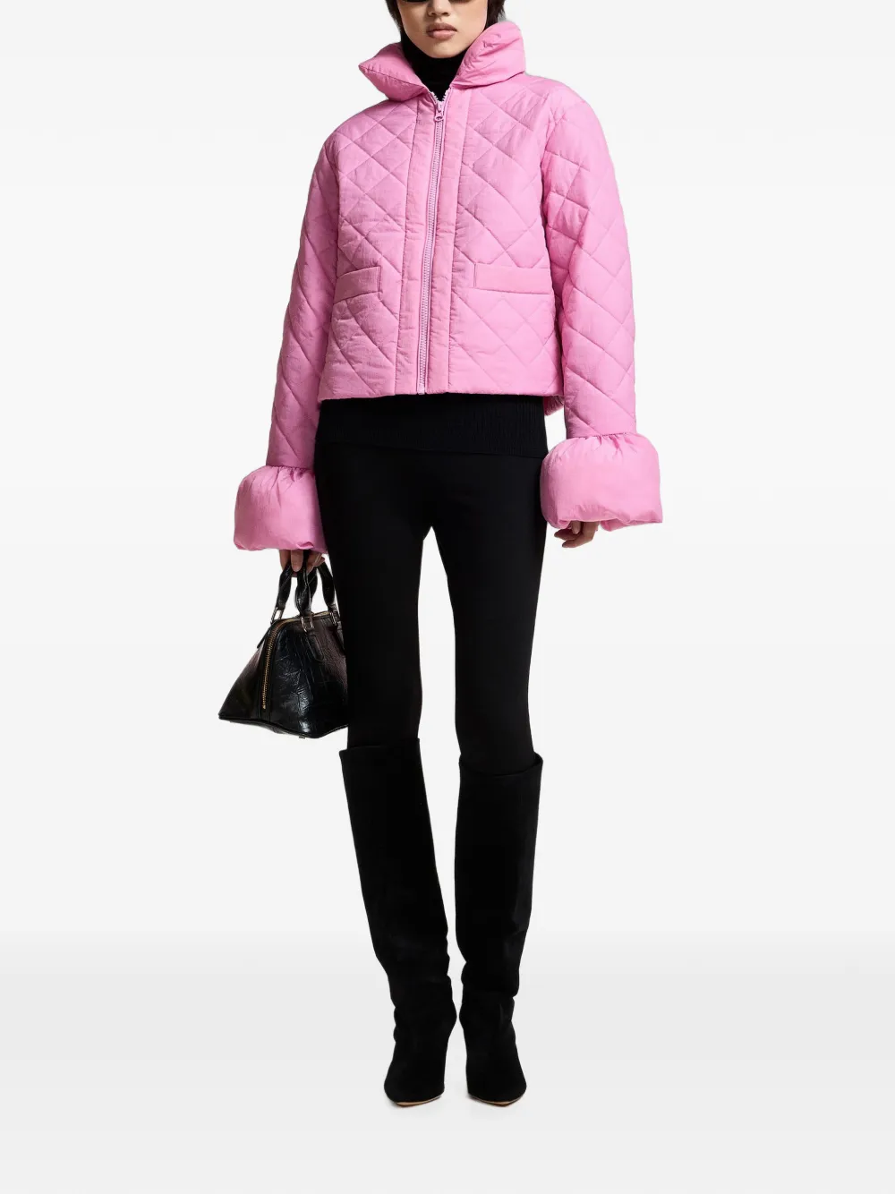 Essentiel Antwerp Gewatteerd jack Roze