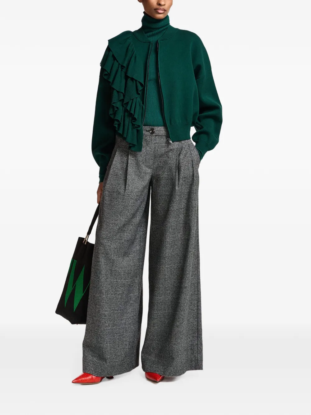 Essentiel Antwerp Kodi vest met rits Groen