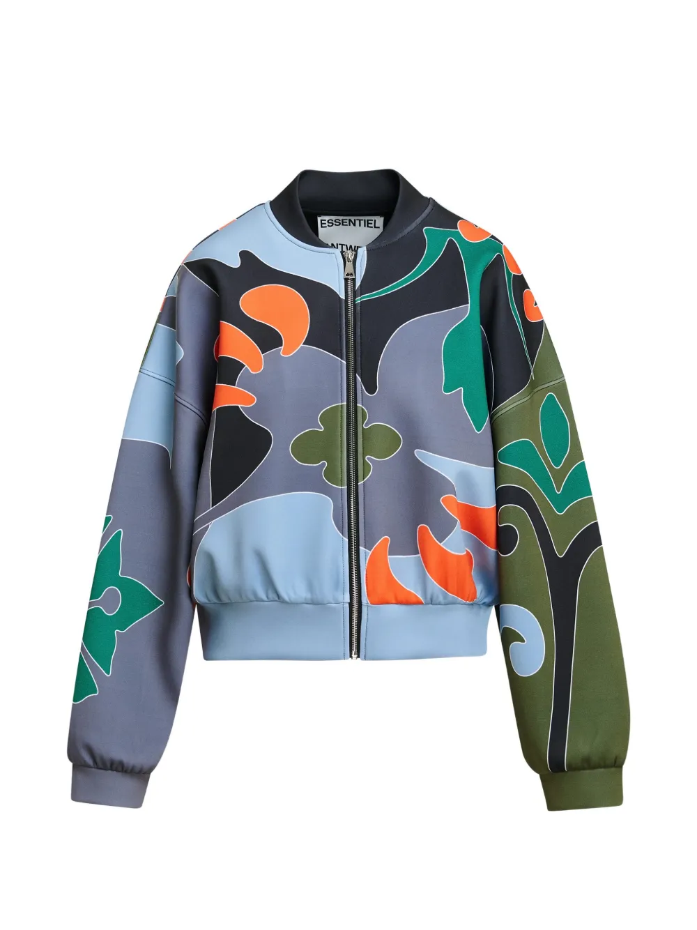Essentiel Antwerp Kiva Jacke mit Print - Blau