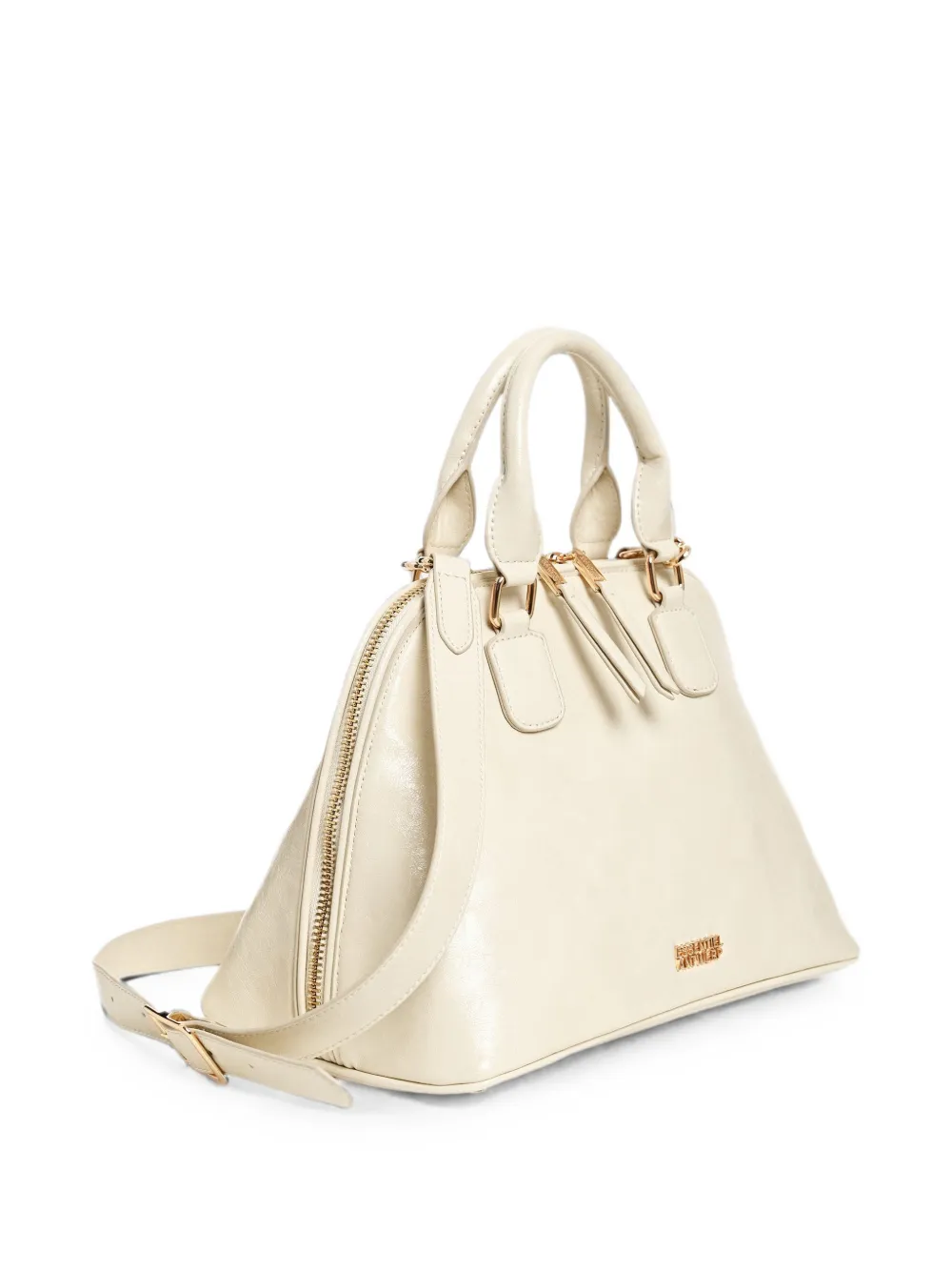 Essentiel Antwerp Karla handtas met lakleren effect Beige