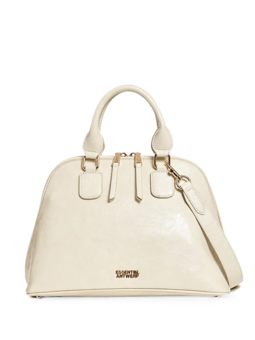Essentiel Antwerp Karla Handtasche in Lackoptik - Nude