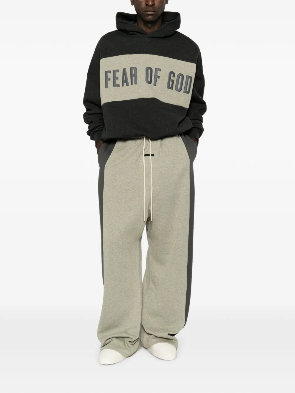 FEAR OF GOD ESSENTIALS Hoodie met logoprint Zwart