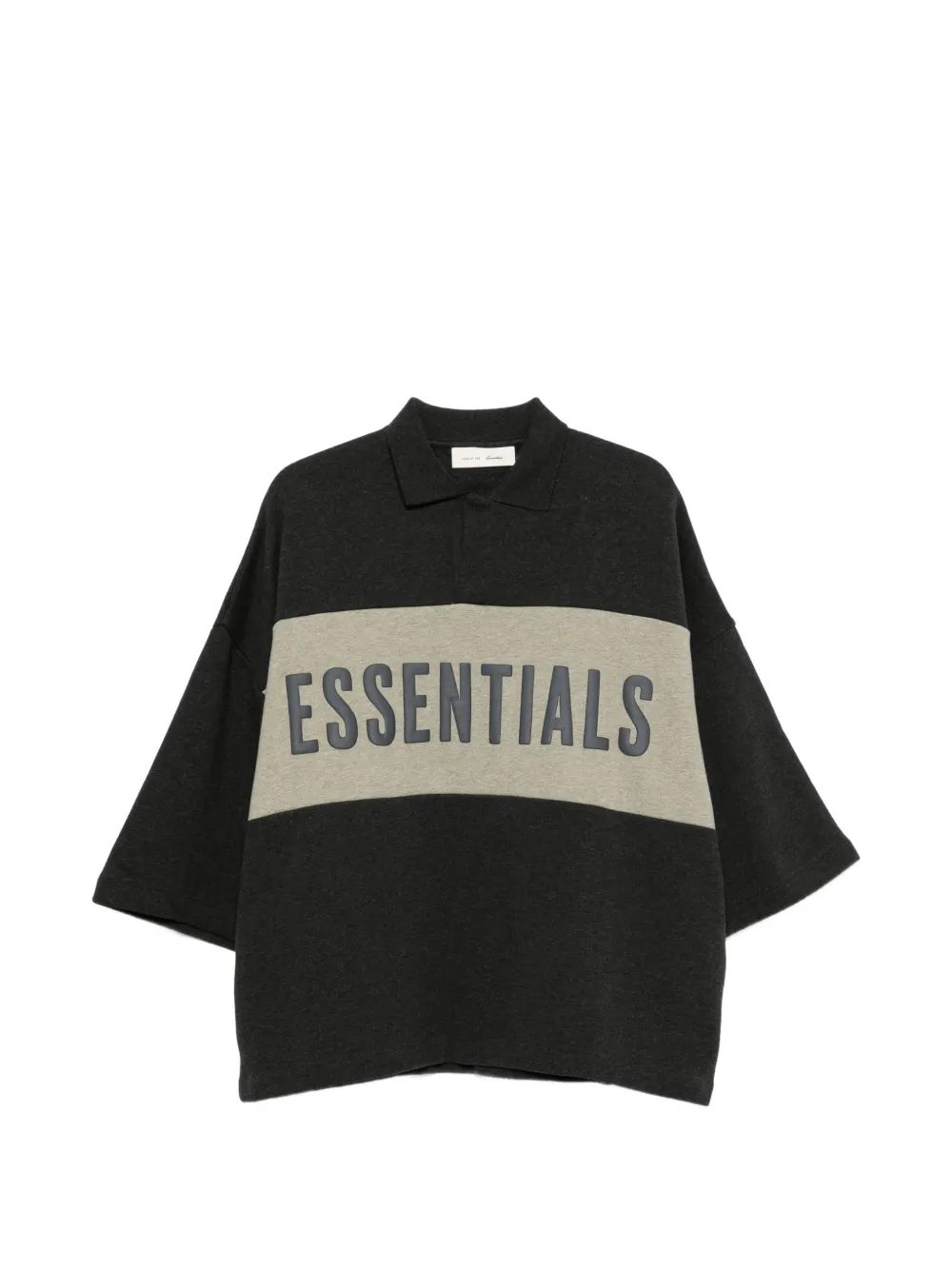 FEAR OF GOD ESSENTIALS Essentials logo-print polo-shirt - Grau