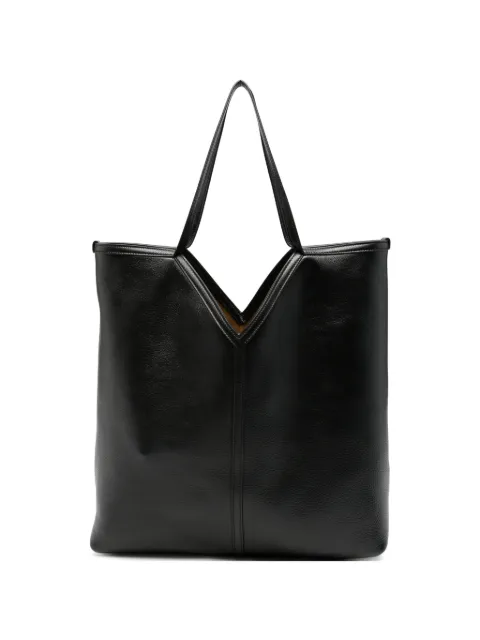 Saint Laurent V-cut leather tote bag