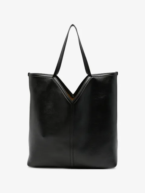 Saint Laurent V-cut leather tote bag
