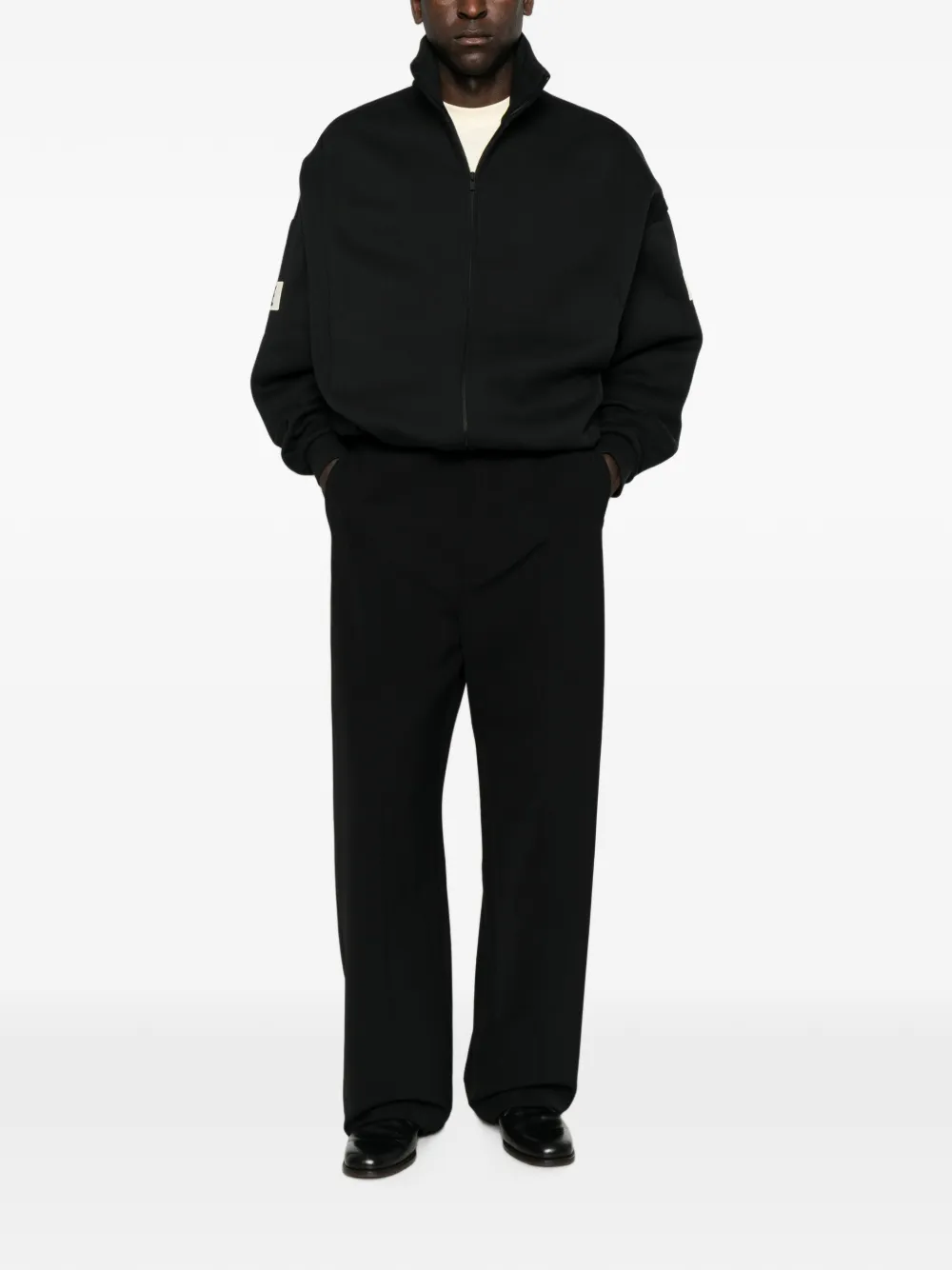 LOGO-PATCH ZIP-UP JACKET