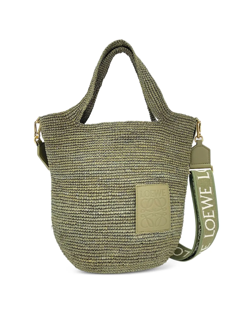 Loewe Pre-Owned Gewebter Tote Bag mit Schlitz - Grün