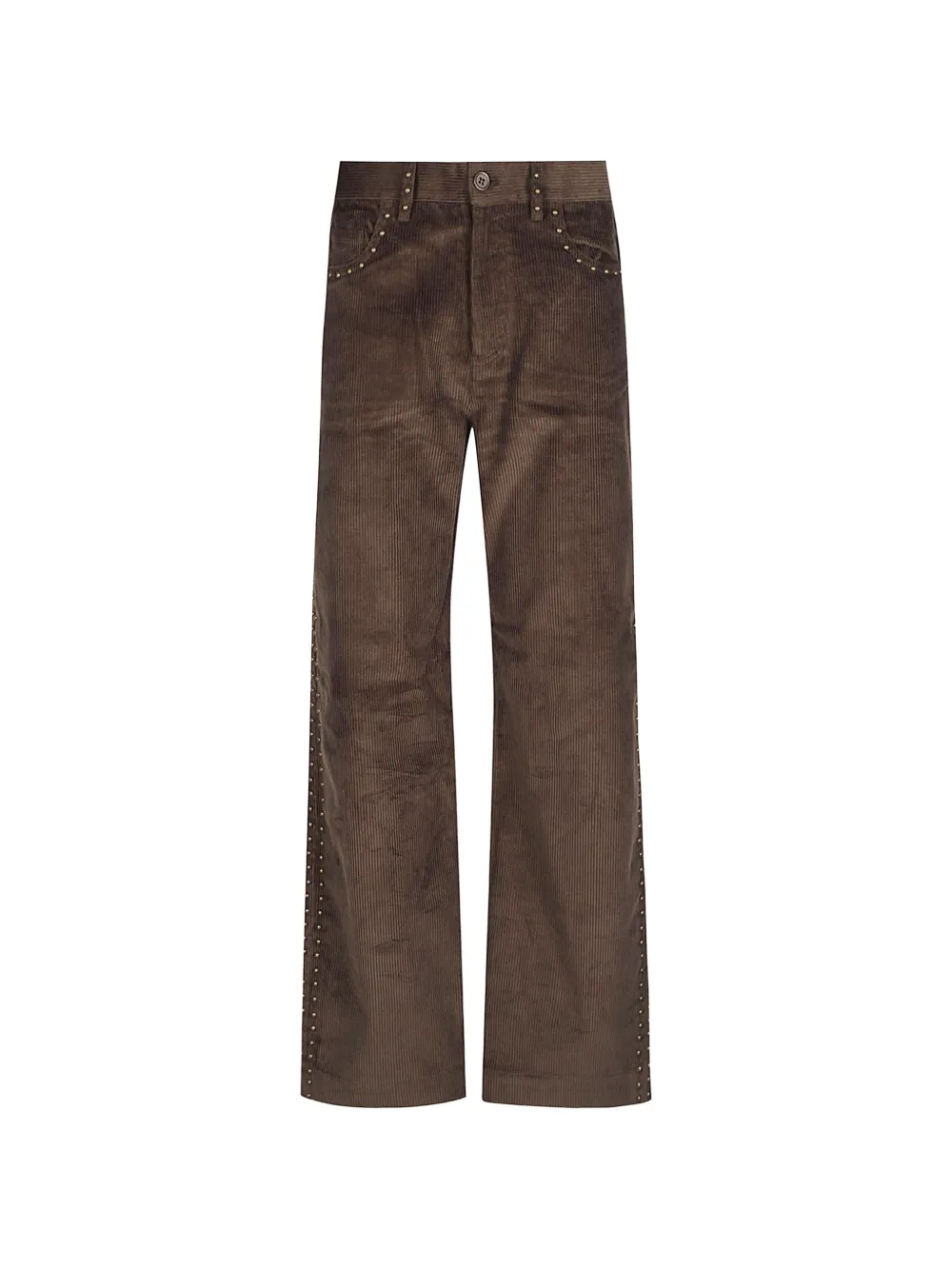 P.A.R.O.S.H. stud-embellished corduroy trousers - Marrone